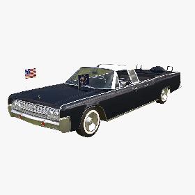 Lincoln Continental 61 Presidential Limousine 3D model